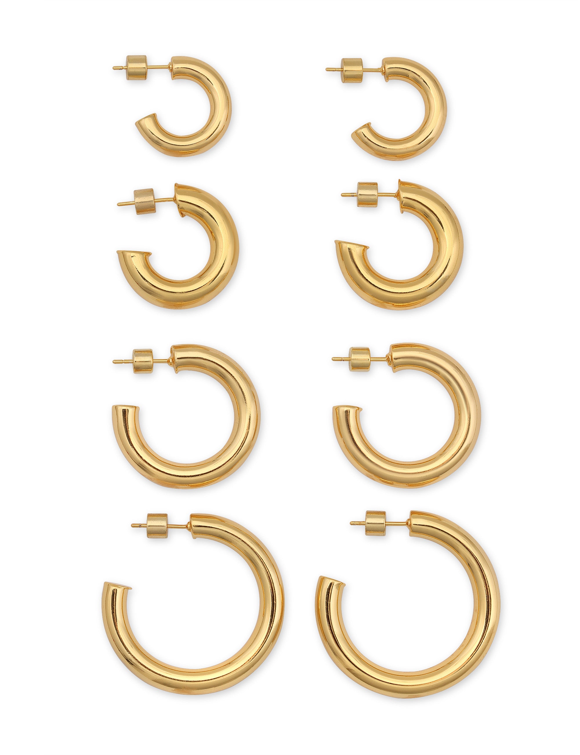 25mm Tube Hoops - Rowe Boutique